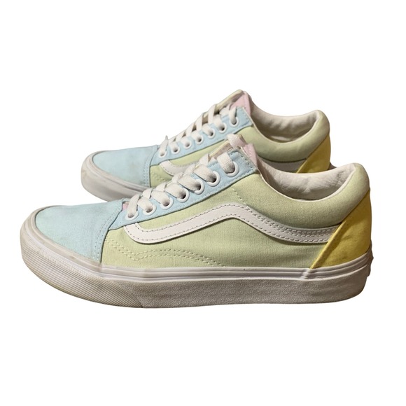 Vans Shoes - Vans Old Skool Color Block Pastel Low Top Sneakers Size 8 Women Skater Casual